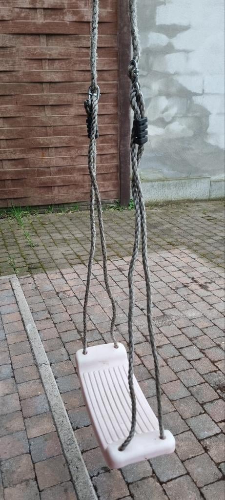 Zitje en touwschommel + de 2 bevestigingsringen, Kinderen en Baby's, Speelgoed | Buiten | Speeltoestellen, Zo goed als nieuw, Schommel