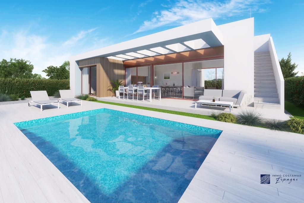 villa au bord du golf a vendre en espagne, Dorp, Spanje, Woonhuis, 3 kamers