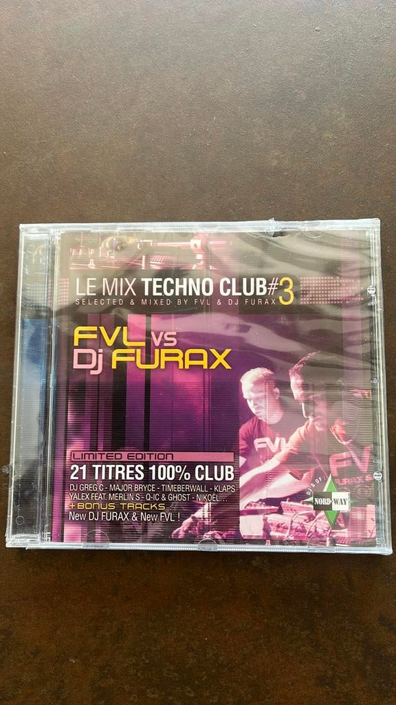 Cd Le mix Techno Club #3 FVL vs Dj Furax neuf emballé, CD & DVD, Enlèvement ou Envoi, Neuf, dans son emballage