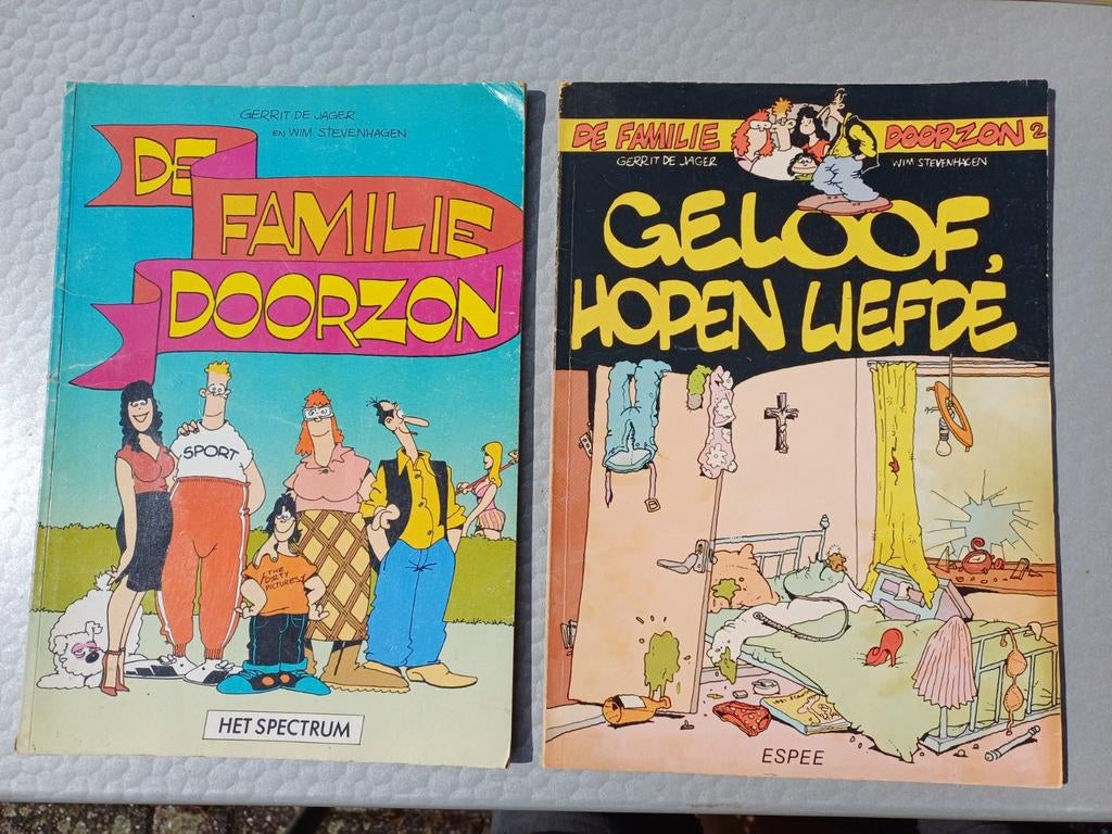 Groot lot strips Familie Doorzon en F.C. Knudde, Enlèvement ou Envoi, Comme neuf