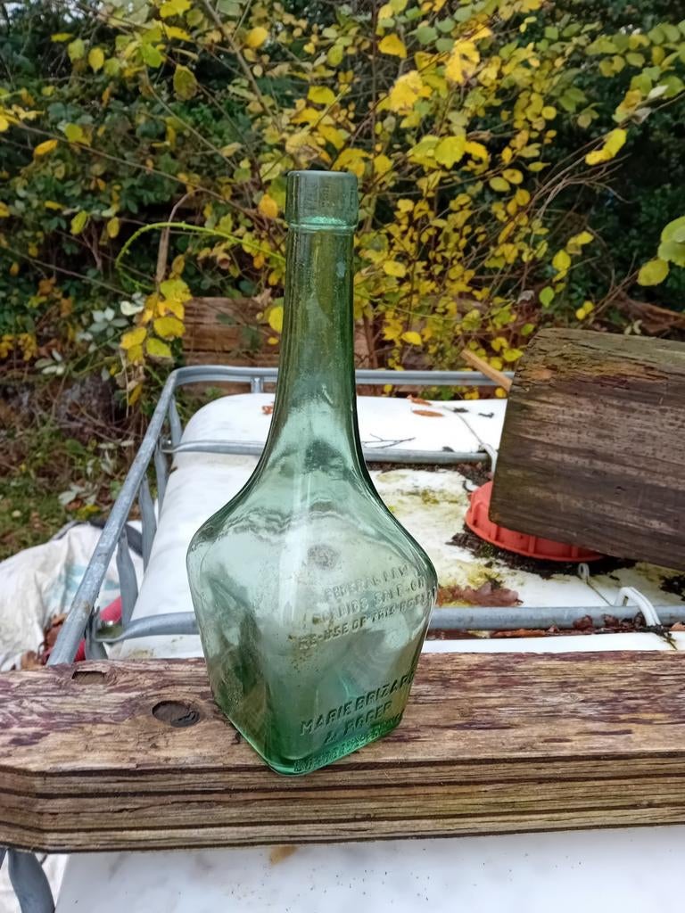 Oude vintage wijn likeur fles Marie Brizard e Roger Bordeaux, Ophalen of Verzenden, Gebruikt