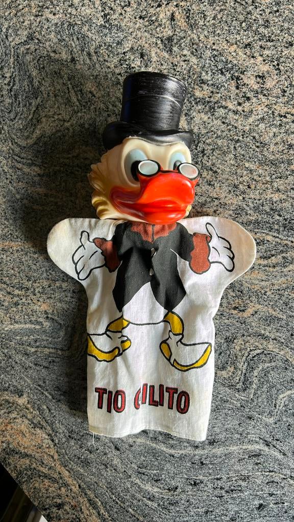 Handpop Walt Disney oom Dagobert - vintage, Verzamelen, Ophalen of Verzenden, Zo goed als nieuw