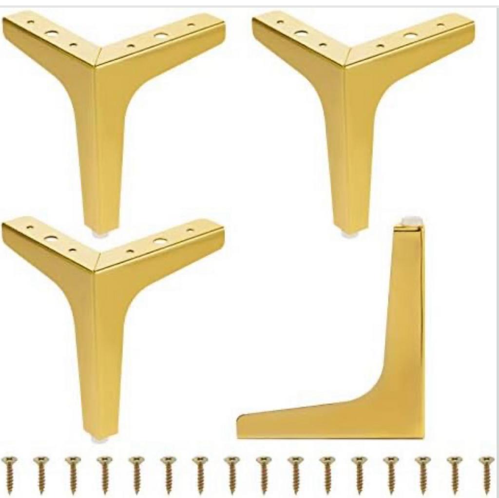 Set van 4 metalen meubelpoten, 10 cm, Ophalen of Verzenden