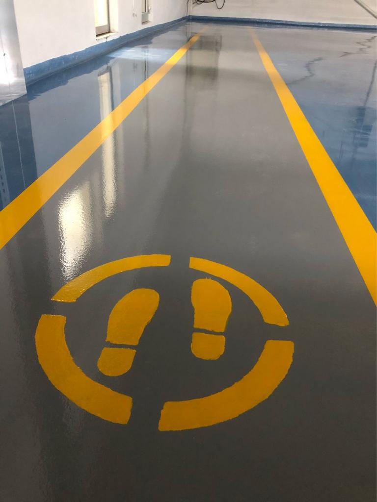 2K Epoxy İndustrile vloer verf/ Betoncoating/ Vloer Verf, Ophalen, Grijs, Verf