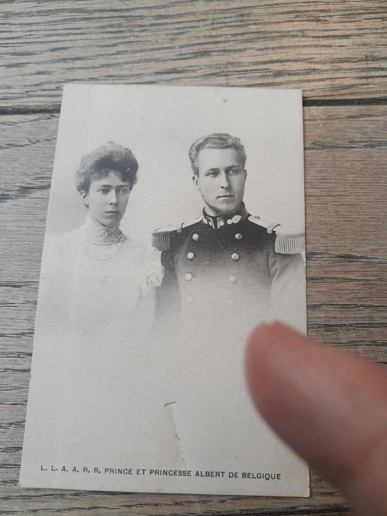 Onbeschreven  Pk, prins Albert en Elisabeth, Verzamelen, Ophalen of Verzenden