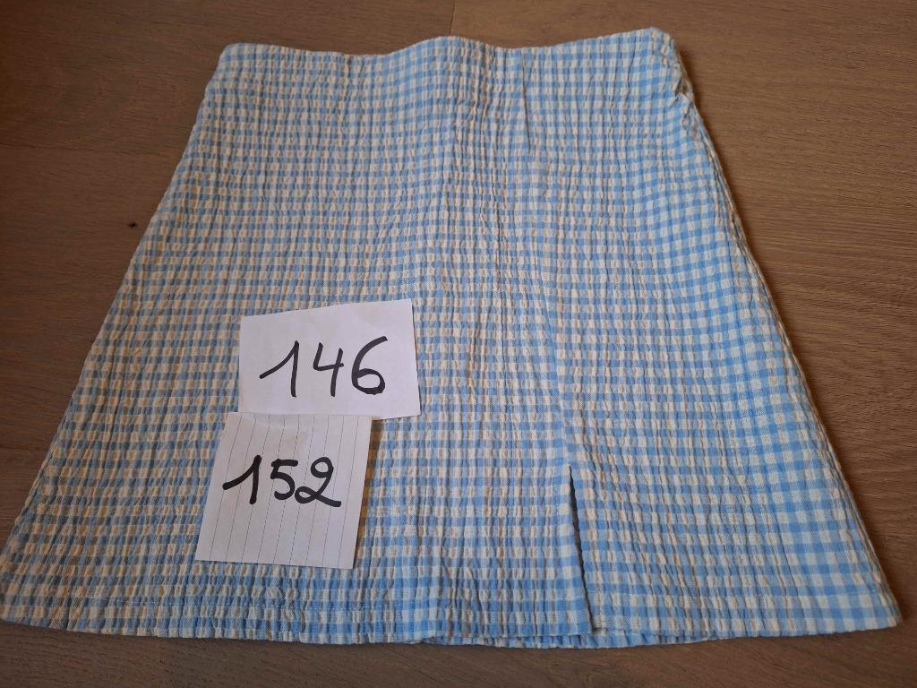 rok ruitjes blauw MNG zomer mt 146, Gebruikt, Meisje, MNG, Ophalen of Verzenden