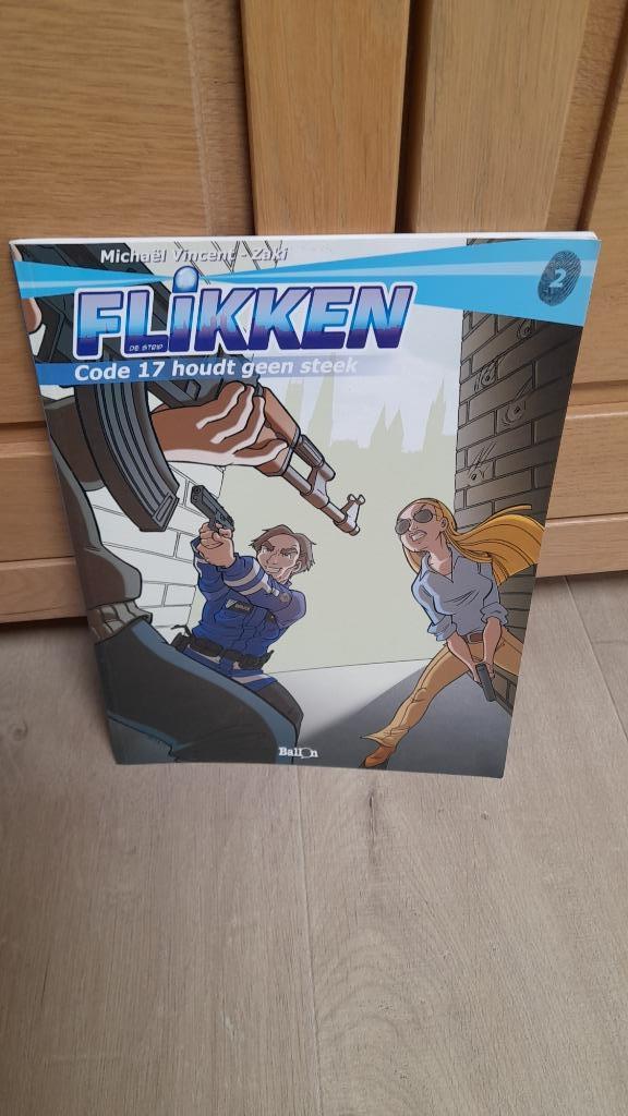 Flikken nr. 2: Code 17 houdt geen steek, Eén stripboek, Ophalen of Verzenden, Zo goed als nieuw, Zaki