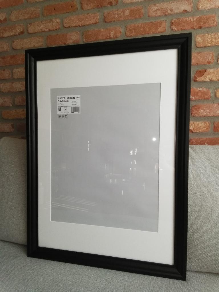 Cadre en bois IKEA 50 x 70 cm, Huis en Inrichting, Woonaccessoires | Lijsten, Ophalen, Gebruikt, Hout
