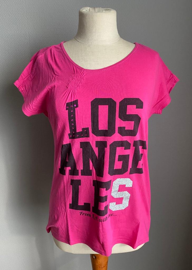 Roze t-shirt Astrid Bryan maat M, Maat 38/40 (M), Verzenden, Astrid Bryan, Korte mouw