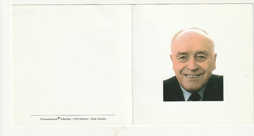 A. VAN AUTREVE Oudstrijder 40-45 Politieagent Wetteren 2008, Verzenden, Bidprentje