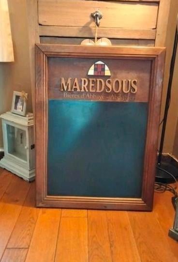 Bord, reclamebord Maredsous. Fantastisch!, Ophalen of Verzenden, Zo goed als nieuw, Duvel