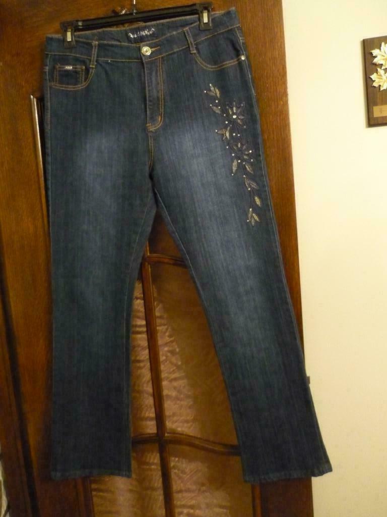 Jeans avec broderie pour femme, Enlèvement ou Envoi