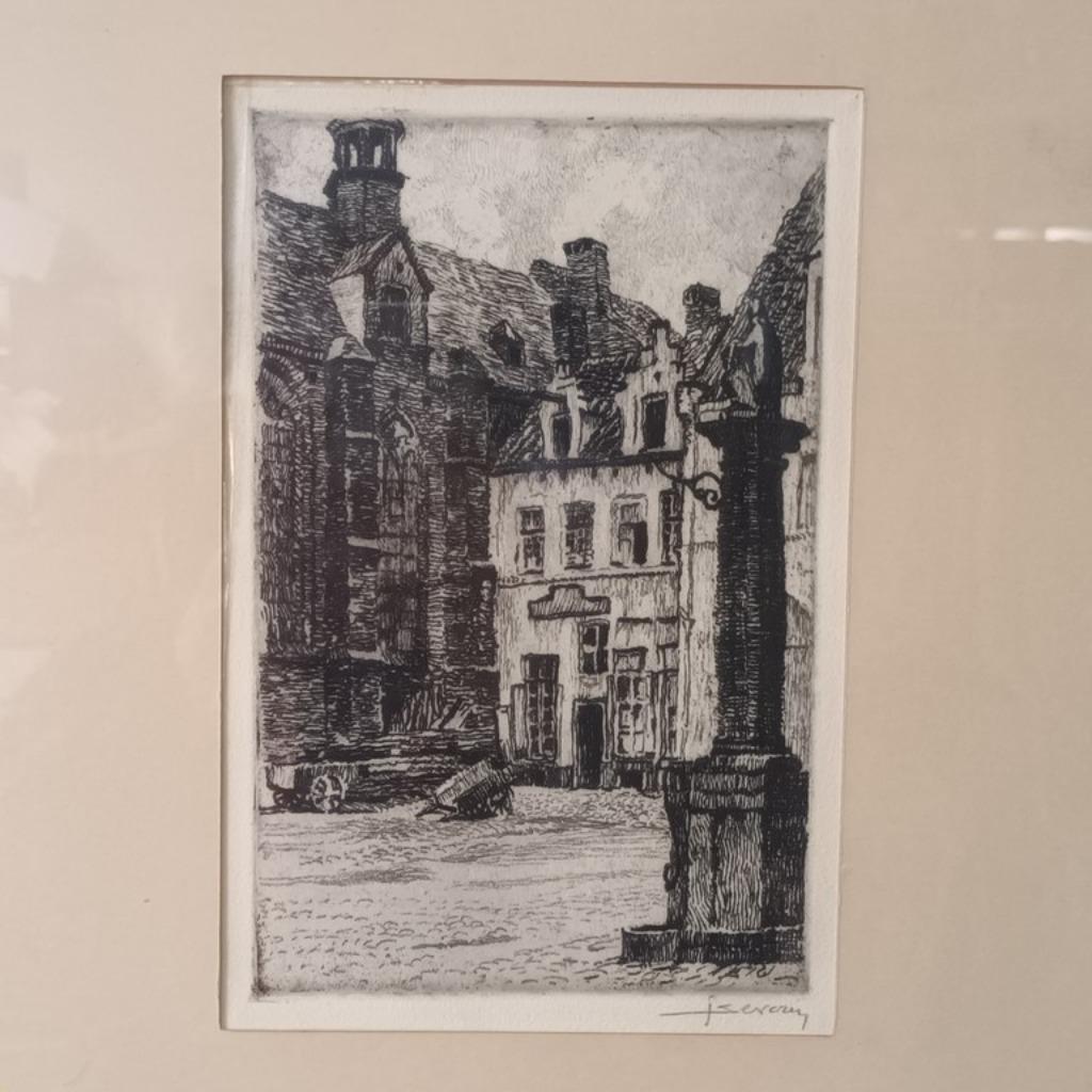 Juliaan Severin (1888-1975) - ets, Ophalen