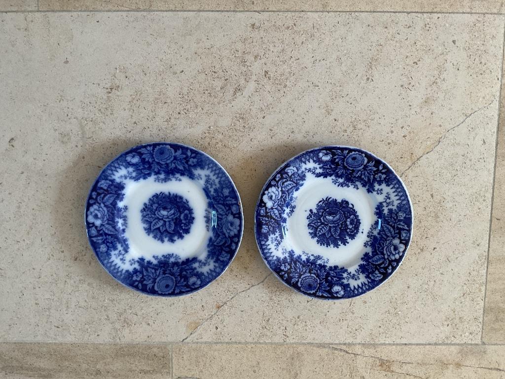 2 sierborden blauw, Antiek en Kunst, Ophalen