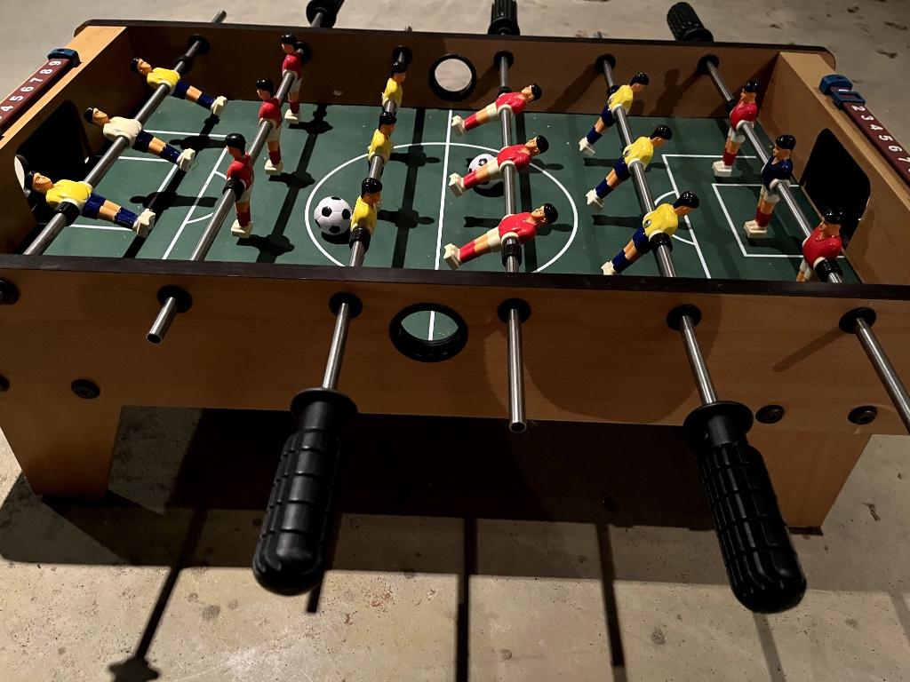 kleine kickertafel, Ophalen, Gebruikt