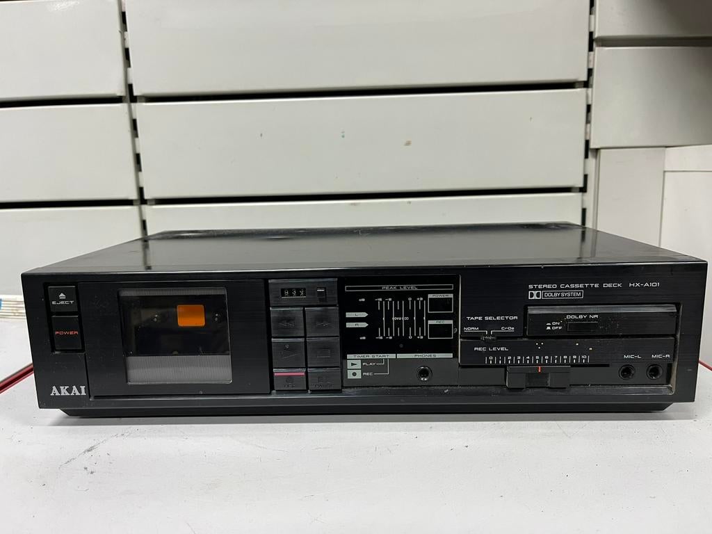 AKAI HX-A101 Vintage cassettedeck — gemaakt in Japan, Audio, Tv en Foto, Bandrecorder, Ophalen