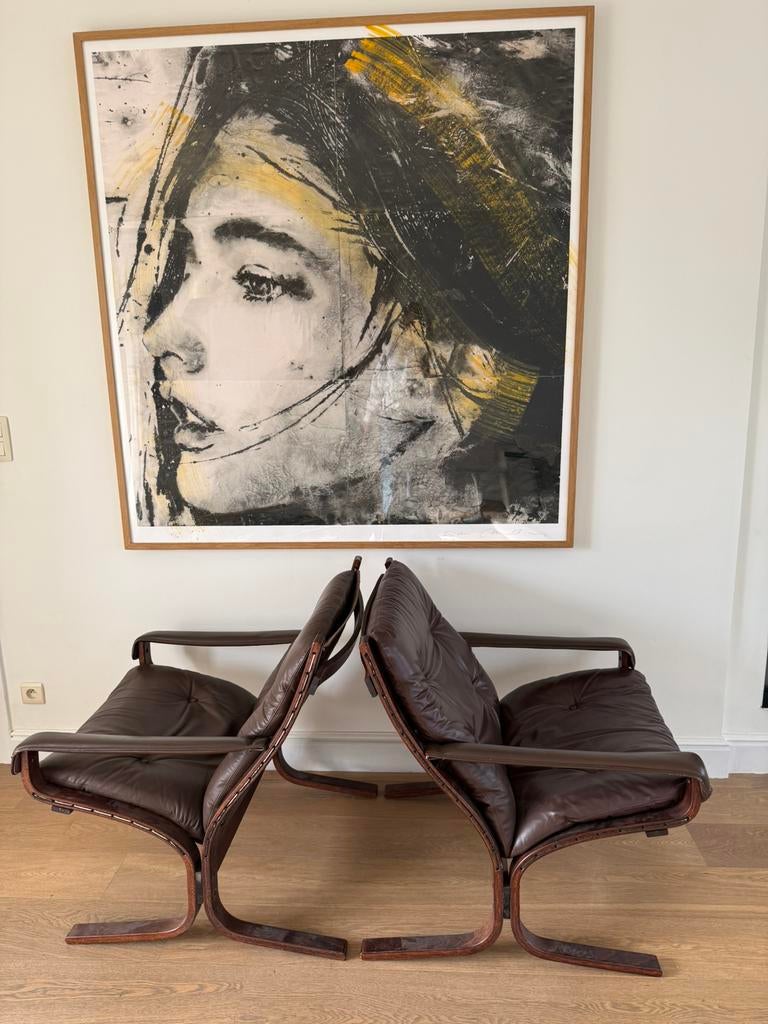 Igmar relling for westnofa siesta lounge vintage chairs, Huis en Inrichting, Fauteuils, Ophalen, Zo goed als nieuw