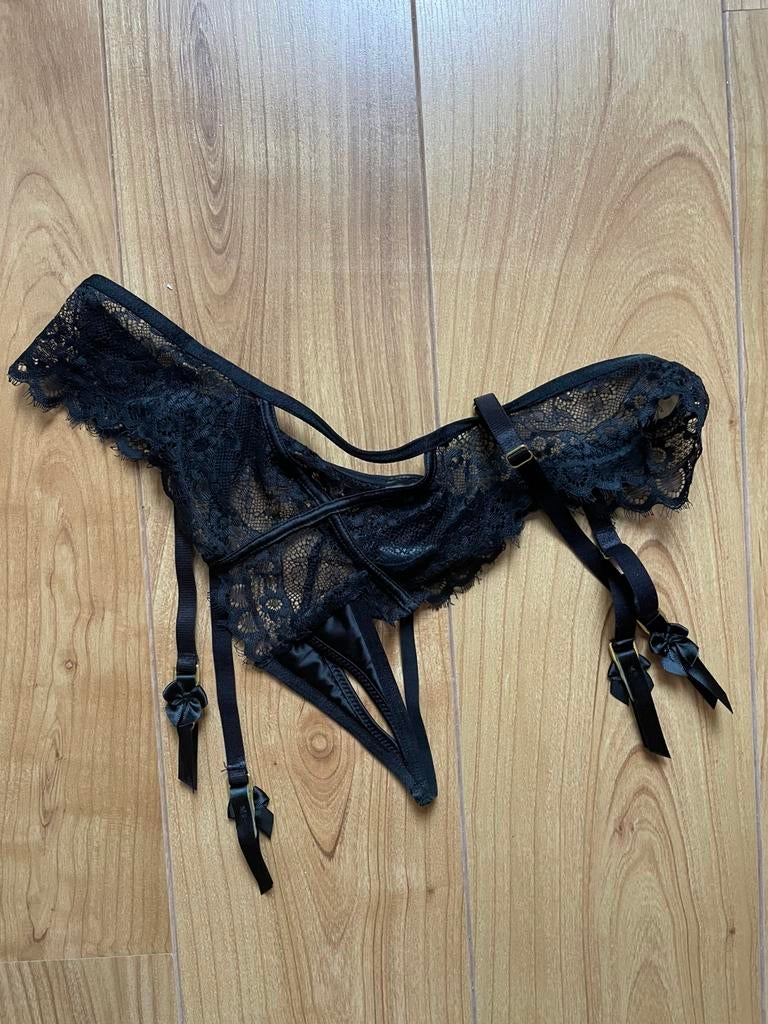 Zwarte string L met jartellen Hunkemöller Private Collection, Ophalen of Verzenden, Slip
