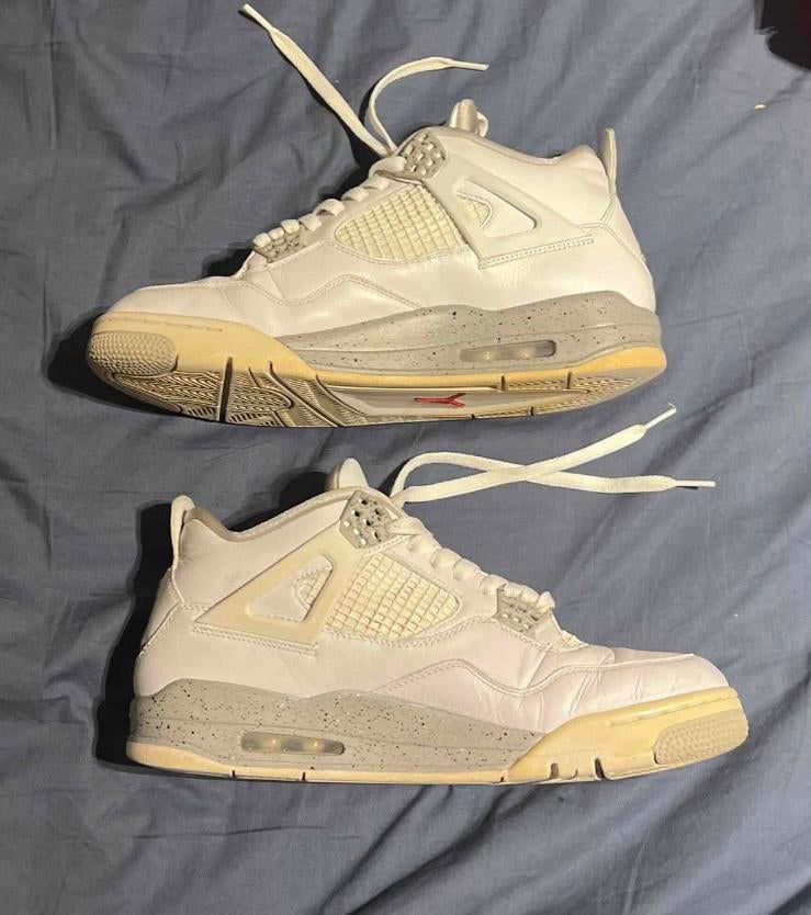 Used Jordan 4 White Oreo 2021, Enlèvement ou Envoi, Comme neuf, Autres couleurs