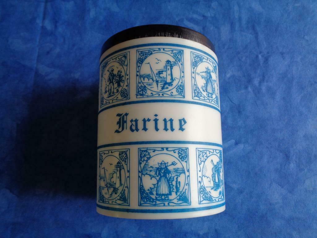 Pot plastique pour farine. Cuisine. Vintage., Ophalen of Verzenden, Gebruikt, Overige materialen, Overige stijlen