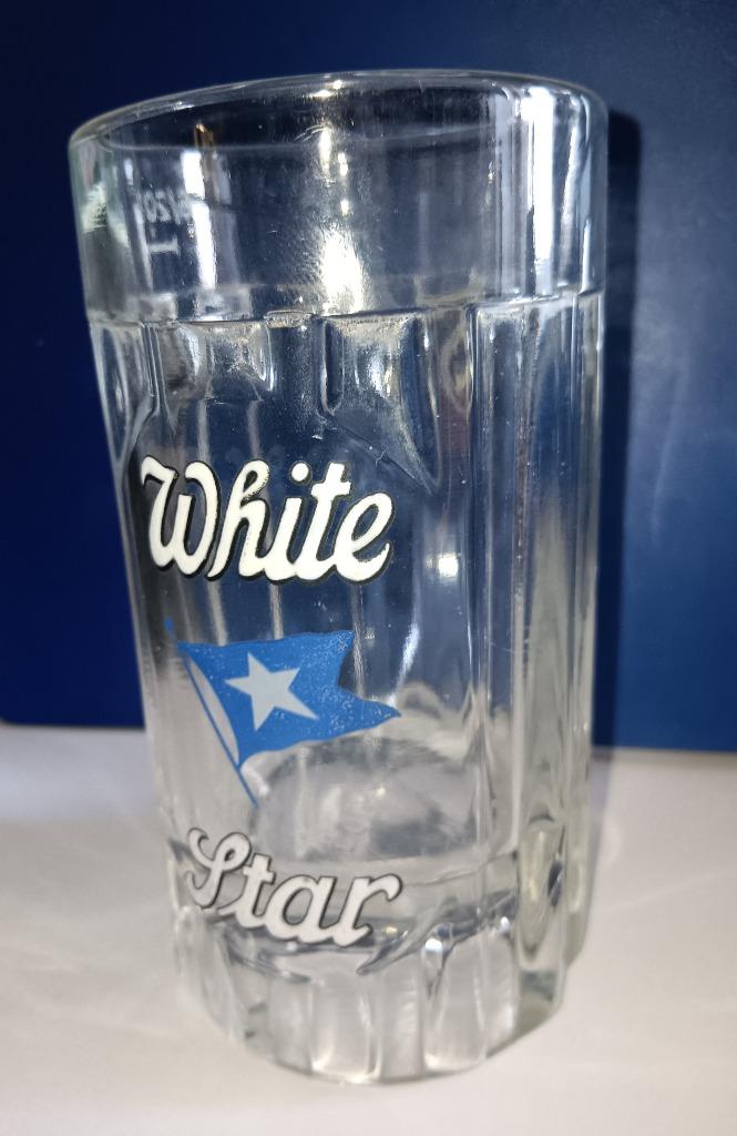 Br.Leopold Chope white star email 1, Enlèvement ou Envoi, Comme neuf, Verre ou Verres