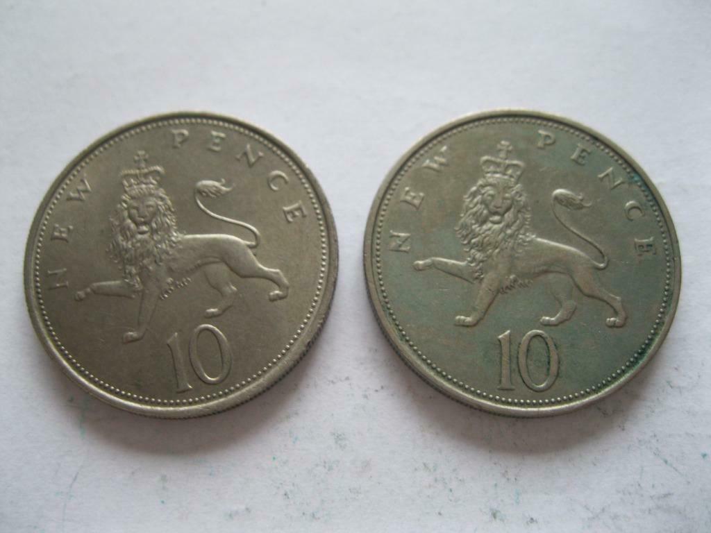 10 New Pence 1968-1971, Ophalen of Verzenden, Overige landen, Losse munt
