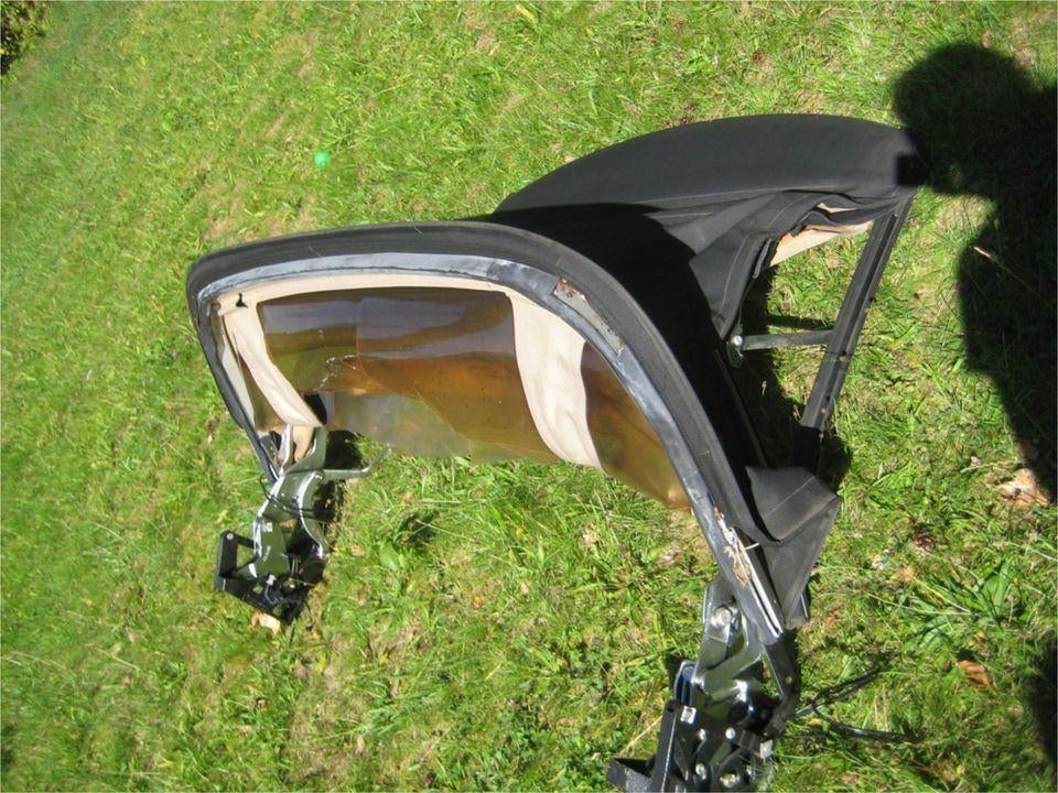 Capote souple avec cadre pour Mercedes 450 SL, Mercedes-Benz, Haillon arrière, Enlèvement, Utilisé