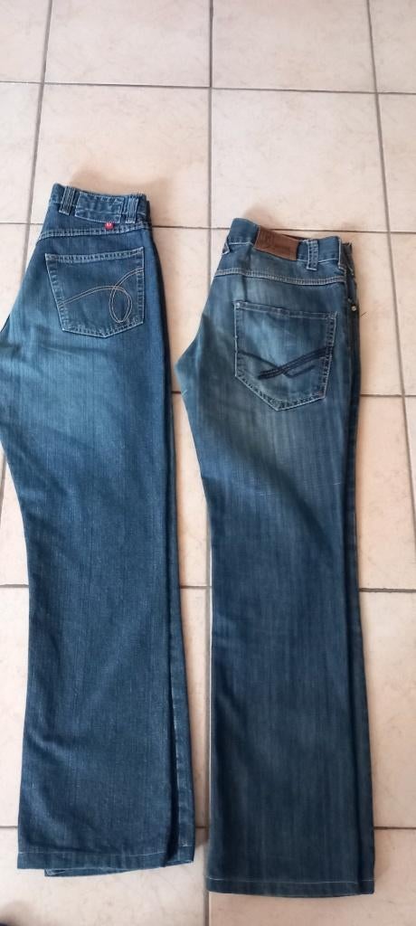 4 jeansbroeken voor 10 euro , Garcia, Jack & Jones, Zara man, Ophalen of Verzenden, Gedragen, Blauw