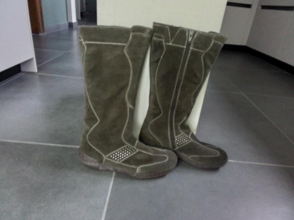 Bottes pour dame, Hoge laarzen, Zo goed als nieuw, Groen, Ophalen