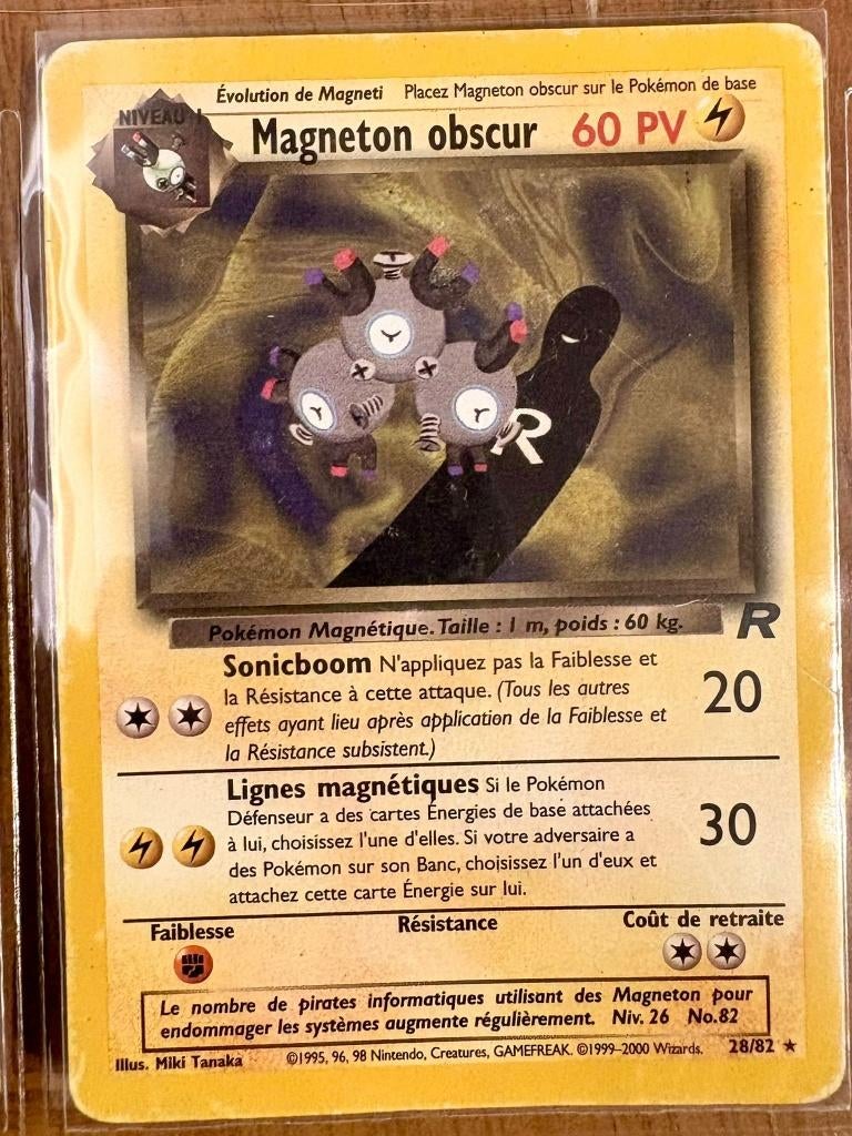 WIZARD - Magneton Obscur RARE 7/82, Envoi, Utilisé