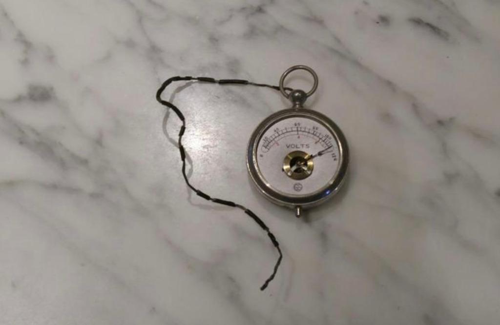 Montre de poche à voltmètre antique modèle GS, Enlèvement ou Envoi, Autres types