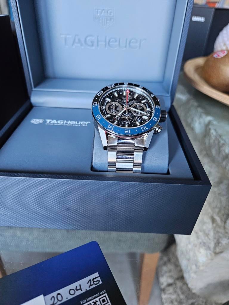 TAG HEUER Carrera Heur 02 Cal16 twin time GMT, Neuf, TAG Heuer
