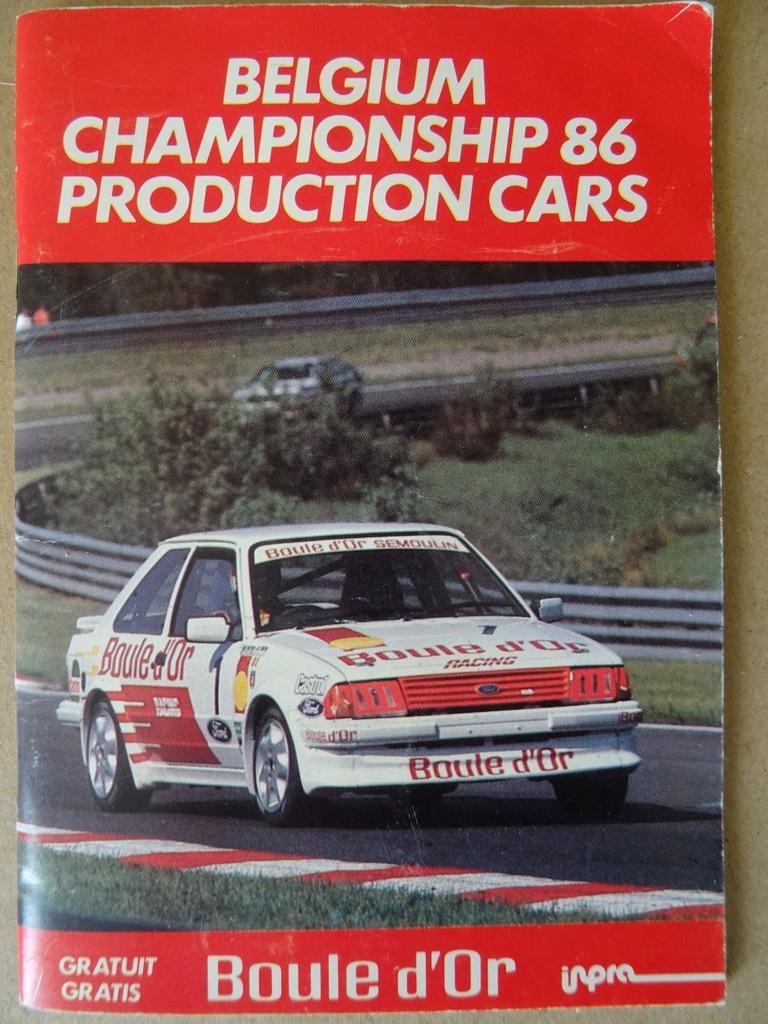 Belgium Championship 86 production cars Boule d'Or Racing, Gelezen, Ophalen of Verzenden, Overige merken, Boule d’Or Racing Team