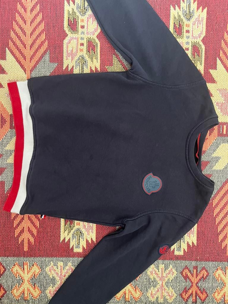 Pull Moncler enfant taille 4-5 ans, Comme neuf, Bleu, Moncler