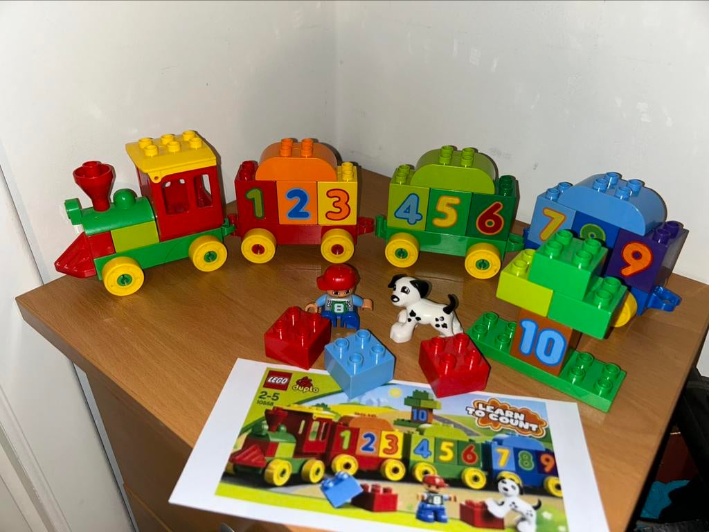 Duplo getallentrein 10558 volledig, Kinderen en Baby's, Ophalen, Duplo