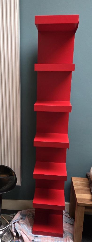 Ikea LACK wandrek rood, Enlèvement, Comme neuf