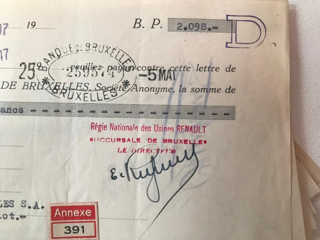 documents de ravitaillements  & virements bancaires, Ophalen, Gebruikt