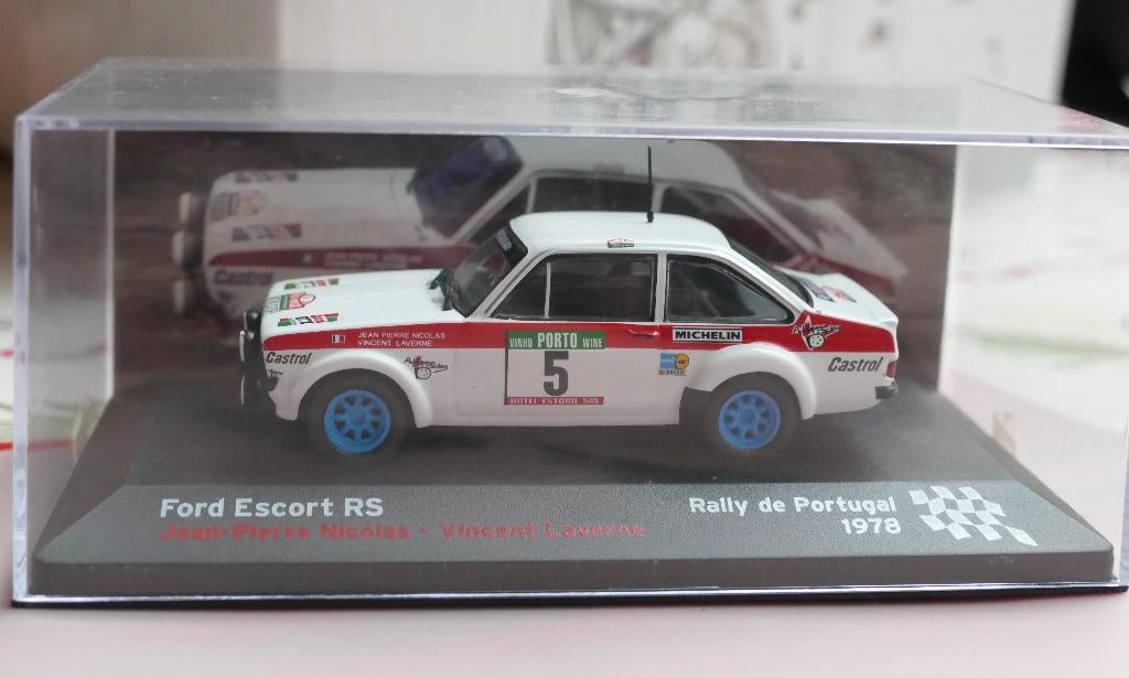 Ford escort RS Rallye de Portugal 1978 1/43, Hobby en Vrije tijd, Modelauto's | 1:43, Ophalen of Verzenden, Zo goed als nieuw