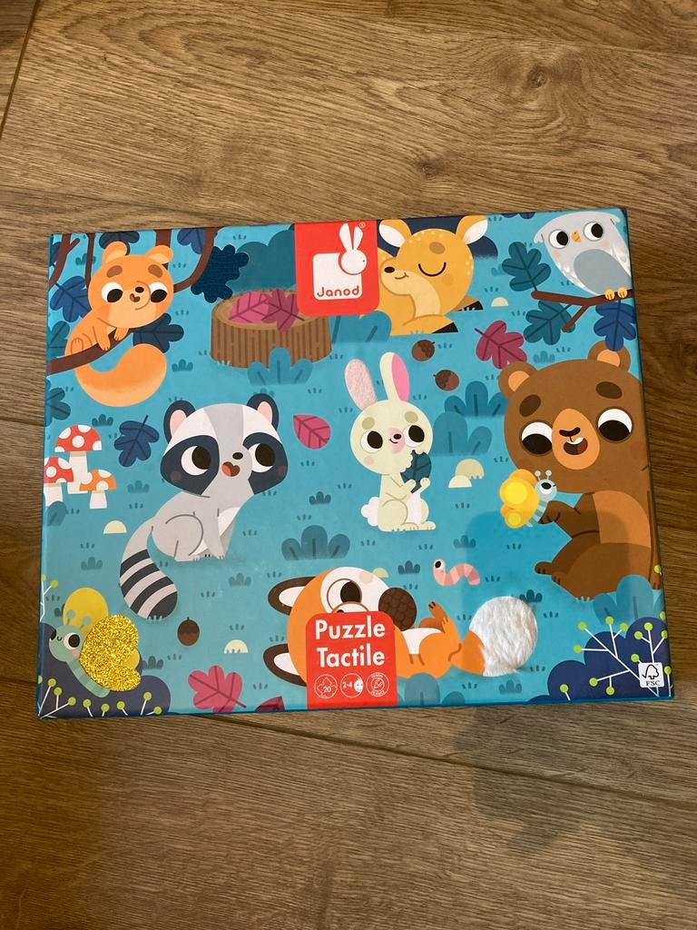 Voelpuzzel van Janod, Kinderen en Baby's, Speelgoed | Kinderpuzzels, Ophalen, 10 tot 50 stukjes, Gebruikt, 2 tot 4 jaar