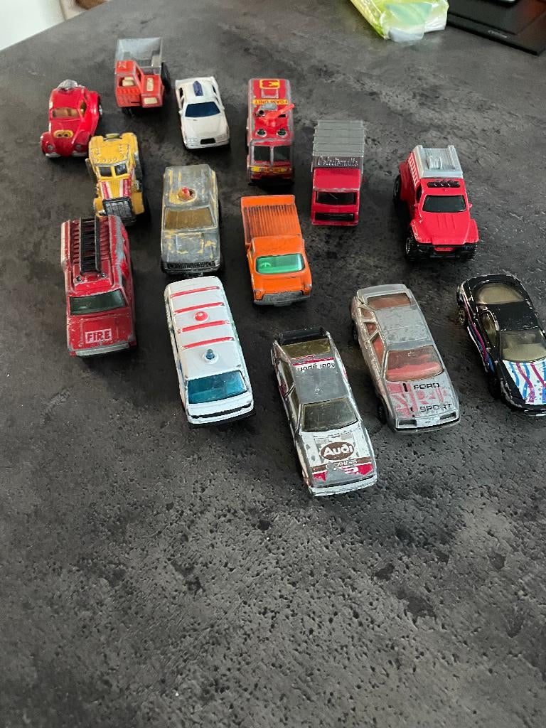 Matchbox 14 stuks, Ophalen, Gebruikt, Auto, Matchbox