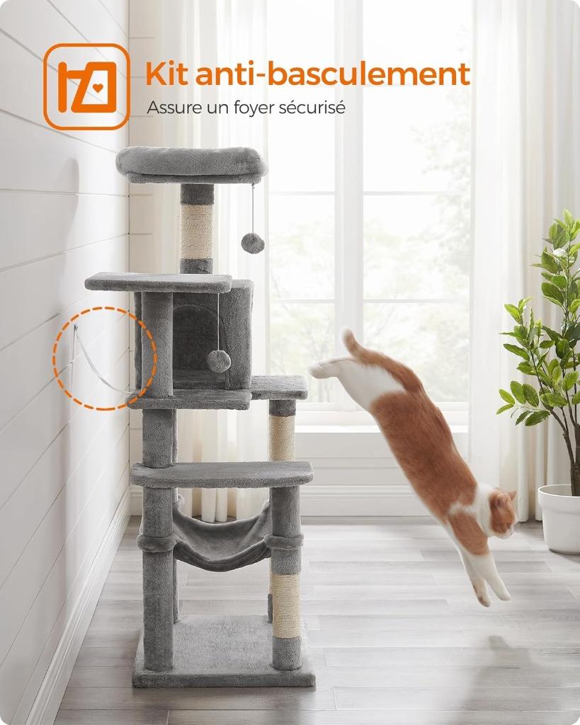 Krabpaal | kattenhuis | kattentoren | 143 cm | Nieuw, Dieren en Toebehoren, -, Verzenden, Nieuw, Krabpaal