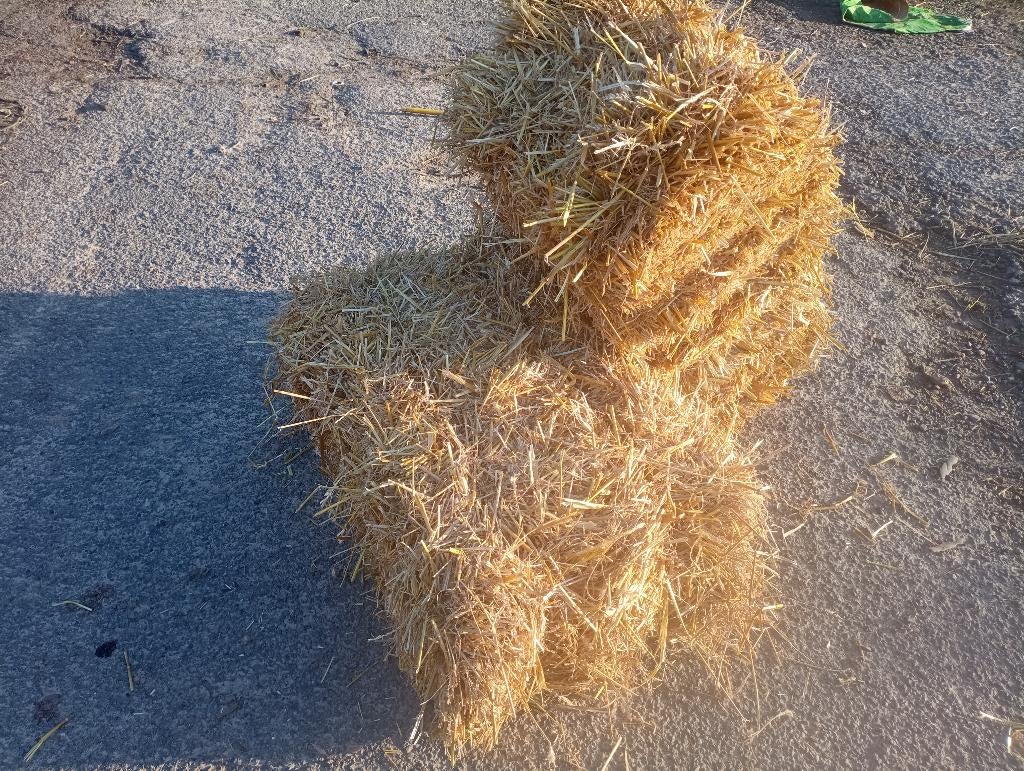 Kleine balen stro, Ophalen