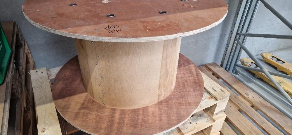 haspel diam 73 cm of diam 59 / Hoogte 40 cm, Tuin en Terras, Ophalen, Hout