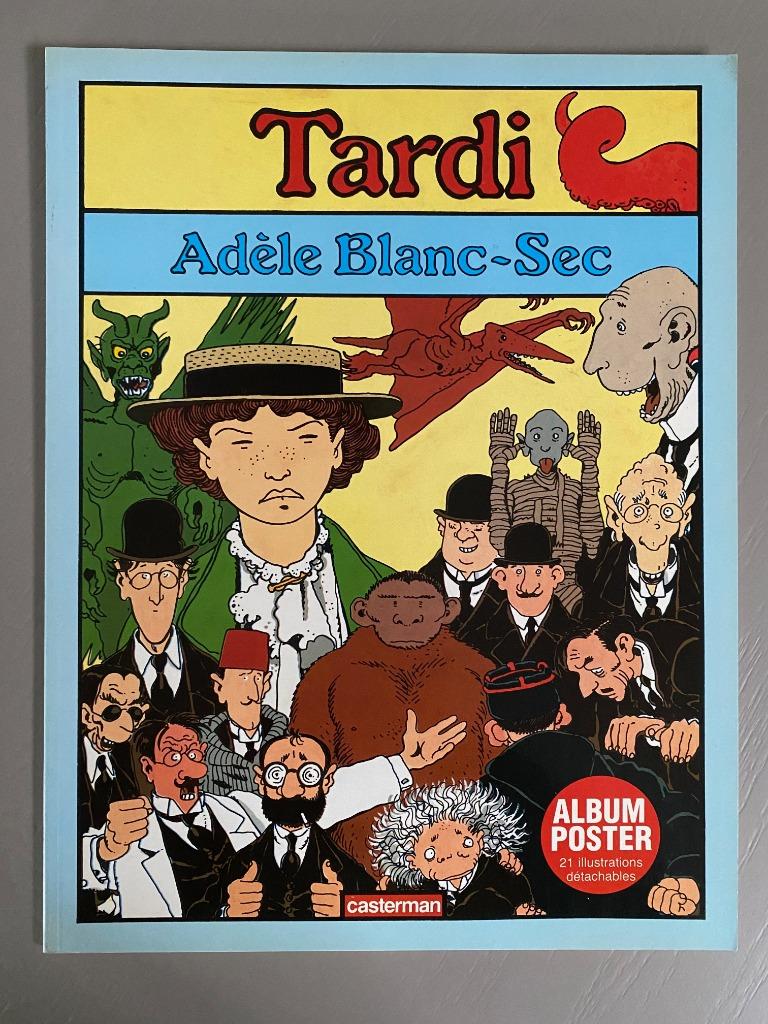 Tardi - Adèle Blanc-Sec albumposter met 21 illustraties, Ophalen of Verzenden, Zo goed als nieuw, Tardi