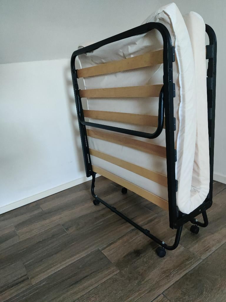 Plooibed vouwbed 90x200, Huis en Inrichting, Ophalen, Zo goed als nieuw, Eenpersoons