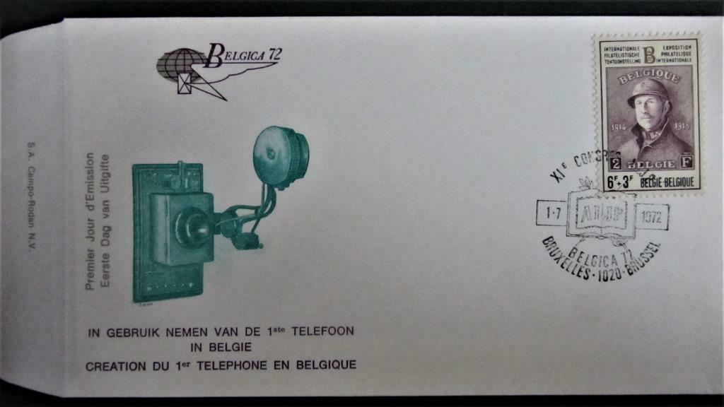 FDC- NR. 1631- KONING ALBERT I MET HELM, Postzegels en Munten, Ophalen of Verzenden, Gestempeld, Koningshuis