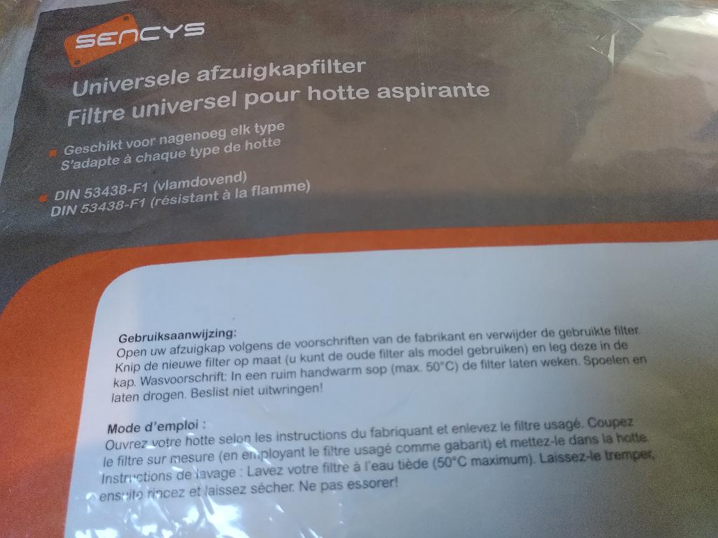 filtre pour hotte, Electroménager, Enlèvement, Neuf, Hotte murale
