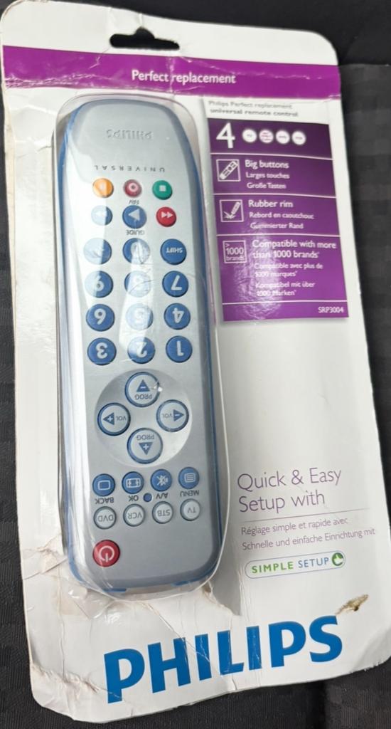 Télécommande PHILIPS SRP3004/10, Enlèvement, Neuf