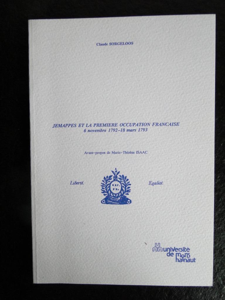 Jemappes et la première occupation française C.Sorgeloos, Verzenden, Zo goed als nieuw