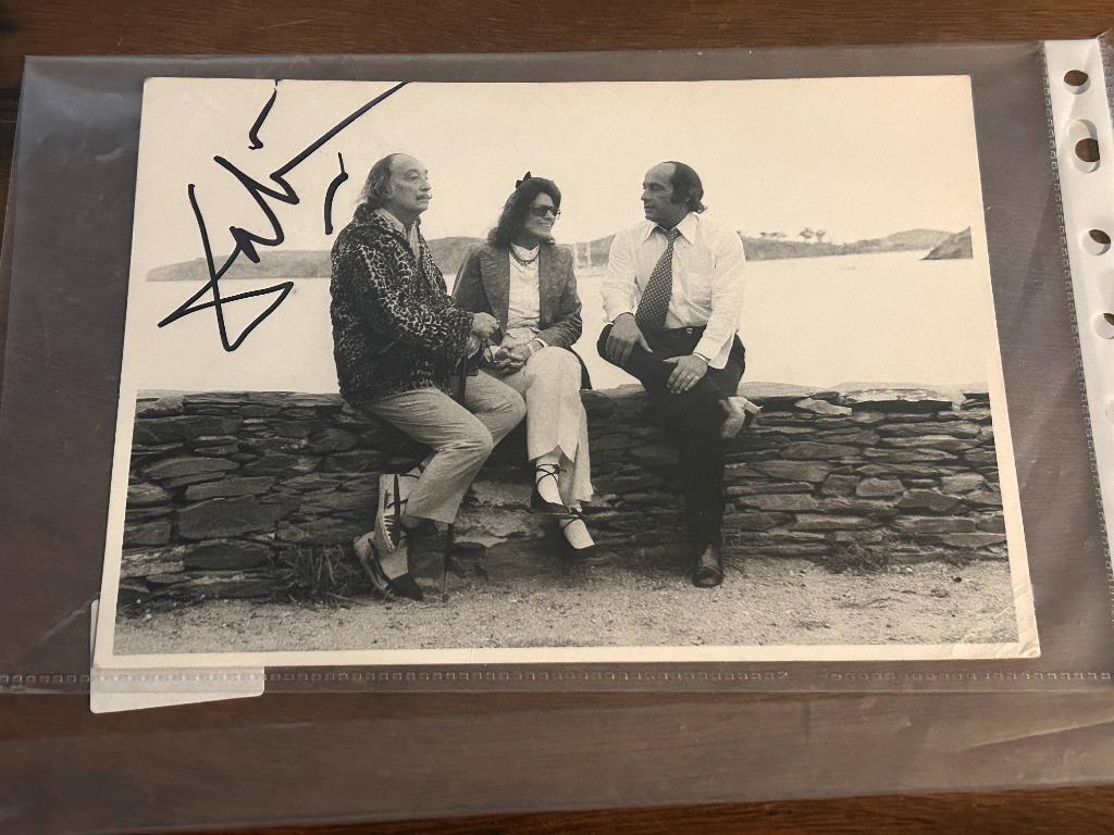 Salvador Dalí Photographie argentique d'époque, signée., Antiquités & Art, Envoi
